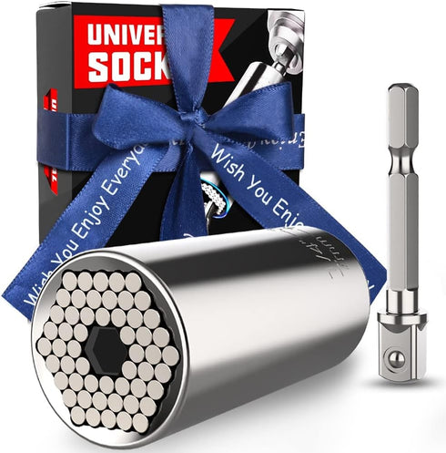 Gifts for Men Stocking Stuffers for Men Dad Christmas Gifts Universal Socket Tools Sets, Gifts for Dad Mens Him Husband, Multitools 7-19mm Birthda...
