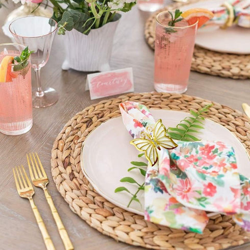 Butterfly Napkin Ring Set of 6, Metal Napkin Rings Dinner Napkin Holder for Wedding Birthday Valentine's Day Christmas Party Dinner Table Decor (6...