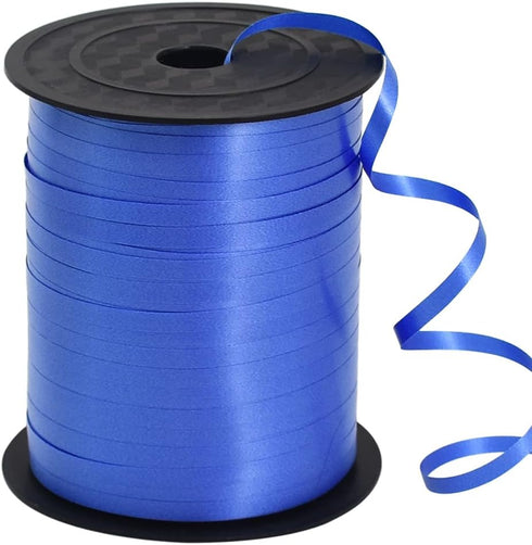 TONIFUL 500 Yards Blue Crimped Curling Ribbon Shiny Metallic Ribbon-Balloon String Roll Gift Wrapping Ribbon for Art&Craft Decor and Bows Florist ...