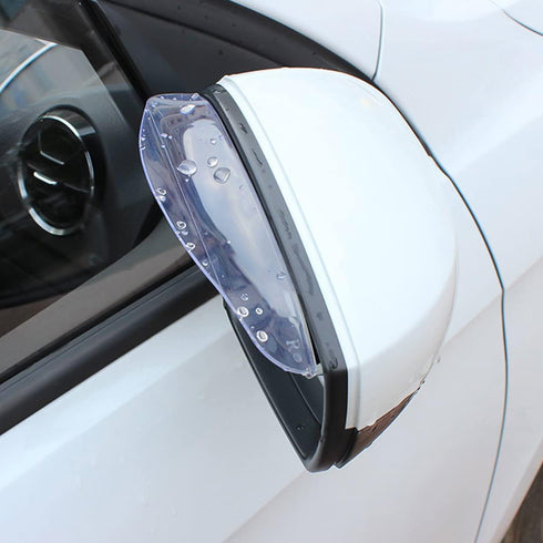 Car Rear View Mirror Rain Visor Guard, 2 Pcs Transparent Rain Eyebrow for Side Mirror, Waterproof Auto Mirror Visor Smoke Guard Cover, Accessories...