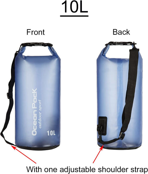 Floating Waterproof Dry Bag for Women Men,10L/20L Roll Top Lightweight Waterproof Dry Storage Bag Backpack For Watersports,Travel,Swimming,Boating...