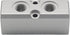 Pneumatic Manifold 2 Way 4 Port Industrial Aluminum Alloy Air Compressor Air Distribution with G1/2 Supply Port and G1/4-Inch Output Port (2 Way 4...