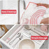 Non-slip Pastry Mat for Silicone Baking, White-Red...