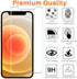 iPhone 12 Screen Protector, iPhone 12 Pro Screen Protector, Anti Blue Light Tempered Glass Film for Apple iPhone 12 Pro & iPhone 12,3-Pack...