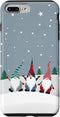 iPhone 7 Plus/8 Plus Christmas Gnomes Plaid Stripes Pattern Holidays Snow Winter Case...