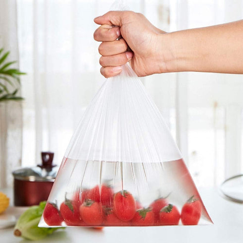 BESTEASY 12" X 20" Plastic Food Storage Bags, 350 Bags/Roll Plastic Produce Bag on a Roll Fruits, Vegetable, Bread, Food Storage Clear Kitchen Bag...