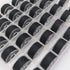 YEQIN 36Pcs Black Prewound Bobbin Thread and Bobbin Clamps - Size A Class 15 SA156 Compatible with Babylock, Brother, Consew, Juki, Singer Embroid...