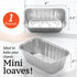 Spare Essentials Aluminum Pans - Mini Foil Loaf Pans (55 Pack) 1Lb - 1 Pound Disposable Aluminum Baking Pans for Individual Bread, Cake, Meatloaf ...