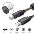 Tan QY Active USB 2.0 Printer Cable 50Ft - A-Male to B-Male High Speed Printer/Scanner/Repeater Cable for HP, Canon, Lexmark, Dell, Samsung etc (5...