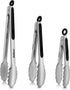 Tongs For Cooking - Heat Resistant 600 Degrees Stainless Steel Kitchen Tong,Heavy Duty Metal Locking Tongs - Perfect for Food,Salad and BBQ set of...