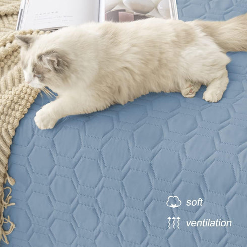 Waterproof and Anti-Slip Dog Bed Cover and Pet Blanket Sofa Pet Bed Mat car Incontinence Mattress Protectors Furniture Couch Cover for Most Cats D...