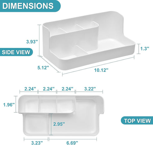 VITVITI Toothbrush Holders for Bathroom, Bathroom Organizer Countertop, Bathroom Counter Organizer with 5 Compartment Storage for Toothpaste/Vanit...