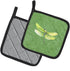 Caroline's Treasures 8864PTHD Dragonfly on Avacado Pair of Pot Holders Kitchen Heat Resistant Pot Holders Sets Oven Hot Pads for Cooking Baking BB...