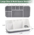 Toothbrush Holders for Bathrooms Countertop Organizer - Kids Electric Toothbrush and Toothpaste holder Detachable 7 Slots Tooth Brush Organization...