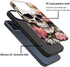 Compatible with iPhone 14 Pro Case, Skull Red Flowers Pattern Print Phone Case Durable Fashion Funny Liquid Silicone Case Soft Anti-Scratch Shockp...