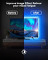 Daymeet LED Lights for TV 40-65 inch TV Behind Lighting, 13.1ft TV Led Backlight TV Led Light Strip, USB Powered RGB Led TV Lights Behind with Rem...