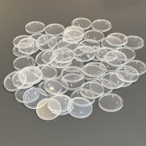 60Pcs 37.5mm wide Round Clear Action Figure Display Stands Fit for 3.75” MODERN Star Wars / MODERN Gi Joe / Marvel Legends Figure toy...