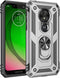Military Grade Drop Impact for Motorola Moto G7 Play Case 360 Metal Rotating Ring Kickstand Holder Magnetic Car Mount Armor Shockproof for Moto G7...