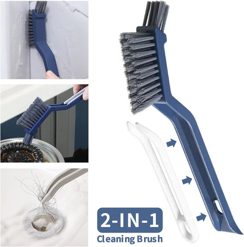 4 Pcs Cleaning Tool Set, Crevice Cleaning Brush, Hard Bristle Crevice Cleaning Brush, Household Use Multifunctional Gap Cleaning Brush with Built-...