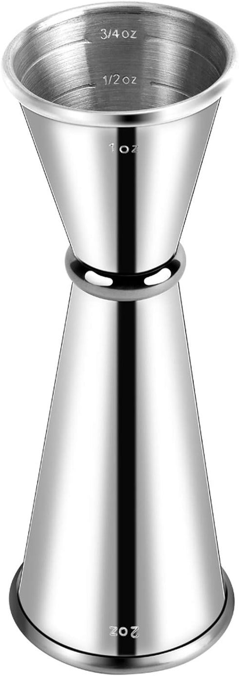 Briout Jigger for Bartending, Double Cocktail Jigger Japanese Premium 304 Stainless Steel Jigger 2 OZ 1 OZ with Measurements Inside...