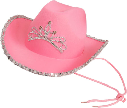 Funny Party Hats Cowboy Hat for Adults - Felt Cowboy Hats w/Paisley Bandana...