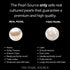 The Pearl Source Real Pearl Dangle Earrings for Women with Genuine AAA Quality White Freshwater Cultured Pearl...
