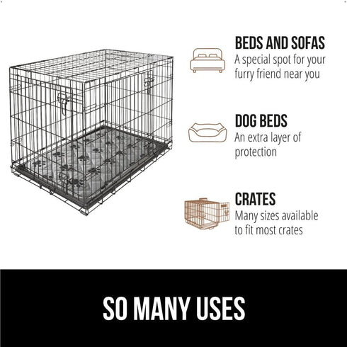Gorilla Grip Washable Puppy Pads, Slip Resistant Dog Crate Mat, Waterproof Cloth Pee Pad for Training Puppies in Playpen, Reusable Pet Incontinenc...