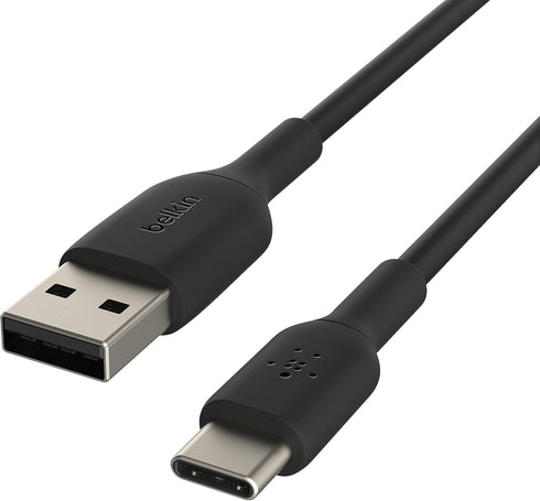 Belkin BoostCharge USB-C Cable (2M/6.6ft), USB-C to USB-A Cable, USB Type-C Cable for iPhone 15 Series, Samsung Galaxy S24, S24+, Note20, Pixel 7,...