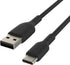 Belkin BoostCharge USB-C Cable (2M/6.6ft), USB-C to USB-A Cable, USB Type-C Cable for iPhone 15 Series, Samsung Galaxy S24, S24+, Note20, Pixel 7,...