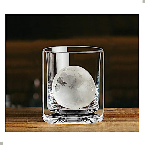 Sun's Tea Double Walled Drinking Glass, Manhattan-Style Glass for Hot and Cold Liquids, Whiskey, Bourbon, Vodka, and Scotch Borosilicate Clear Gla...