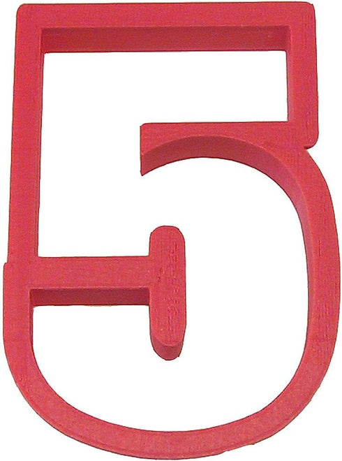 CookieCutterCom Brand Number Five Cookie Cutter 4 Inch - Hand Made in the USA...
