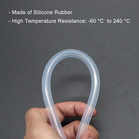 Silicone Tubing, 6mm ID x 9mm OD, 3.3ft (1m) Length, Flexible Silicone Rubber Tube Water Air Hose Pipe for Pump Transfer Transparent...