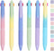 COLNK 4 Colors Ballpoint Pens in 1,Multicolor Ballpoint Pen Assorted Ink Colors,4-in-1 Colored Pens 0.7 Ballpoint for Journaling and Organizing,6 ...