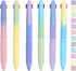 COLNK 4 Colors Ballpoint Pens in 1,Multicolor Ballpoint Pen Assorted Ink Colors,4-in-1 Colored Pens 0.7 Ballpoint for Journaling and Organizing,6 ...