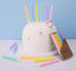 PHD CAKE 36-Count Rainbow Spiral Birthday Candles with Holders, Party Candles, Cake Candles...