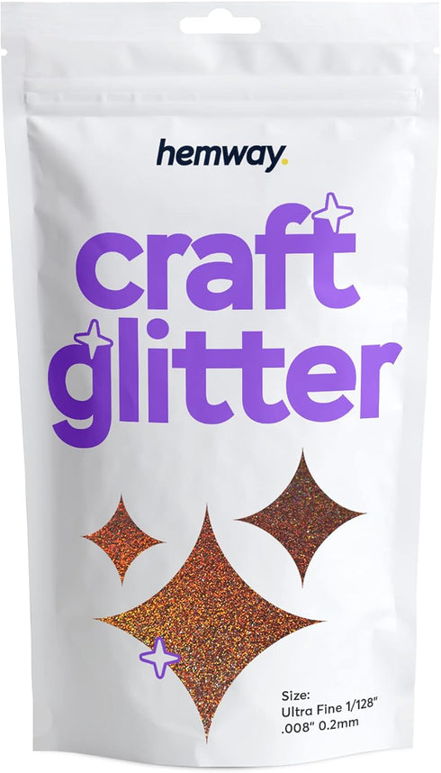 Hemway Craft Glitter 100g / 3.5oz Glitter Flakes for Arts Crafts Tumblers Resin Epoxy Scrapbook Glass Schools Paper Halloween Decorations - Ultraf...