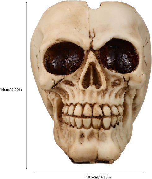 GANAZONO Skull Planter Resin Skull Shaped Flower Pot Modern Resin Skull Shaped Succulent Planter Pots Halloween Decoration...