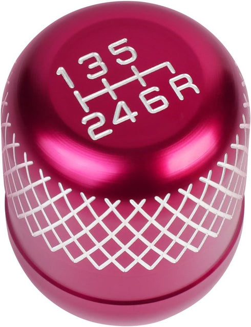 DNA MOTORING SK-6S-T1-PK Universal Type R Style Aluminum Manual 6-Speed Shift Knob, Pink Coated...