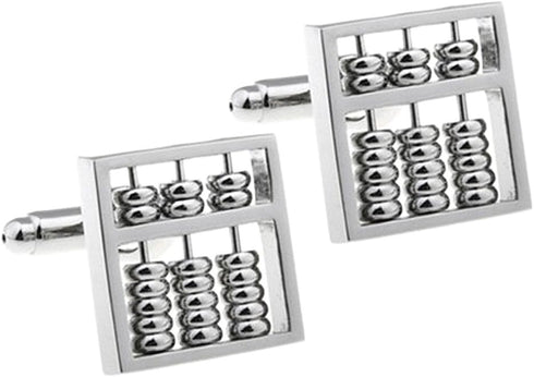 Abacus Cufflinks Beads Really Moves Pair Cufflinks a Counting Frame Nepohualtzintzin Suanpan...