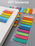 ELII 2400Pcs Sticky Tabs for Annotating Books,Morandi Book Tabs for Binders,Page Markers Clear Sticky Notes, Writable and Repositionable Book Flag...