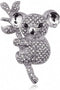 Full Rhinestone Cute Koalas Animal Brooches Animal Corsage All-Match Summer Dress Jewelry Pins...