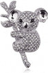 Full Rhinestone Cute Koalas Animal Brooches Animal Corsage All-Match Summer Dress Jewelry Pins...