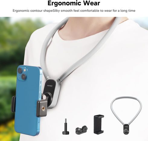 AKASO Magnetic Neck Mount Holder, Vlog Action Camera Accessories Compatible with GoPro Hero12/11/10/ 9/Max EK7000/Brave 4//DJI Osmo Action/Smart P...