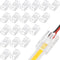 COB LED Strip to Wire Connector 20 Pieces Waterproof LED Adapter Connectors Transparent Solderless LED Light Strip Connectors for Strip Light Unwi...
