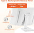 Travel Makeup Mirror, Rechargeable 1X/3X/5X Magnifying Trifold Makeup Mirror with Lights, 3 Color Lights, Touch Control Lighted Vanity Compact Mir...