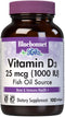 Bluebonnet Nutrition Vitamin D3 1000 IU Softgels, Aids in Muscle and Skeletal Growth, Cholecalciferol from Fish Oil, Non GMO, Gluten Free, Soy Fre...
