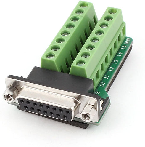 uxcell DB15 D-SUB VGA 15pin Female Adapter Jack Terminal Break Out PCB Board...