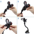8" Flexible Gooseneck Suction Cup Cellphone Holder with Extra 3M Adhesive Mounting Disk, Double Clip Mount for Multi-Purpose Use with Phones, GPS,...