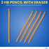 1InTheOffice Pre Sharpened Pencils #2, Pencils with Eraser, 2 HB, Wood-Cased, Black Lead, Yellow Barrel (144)...