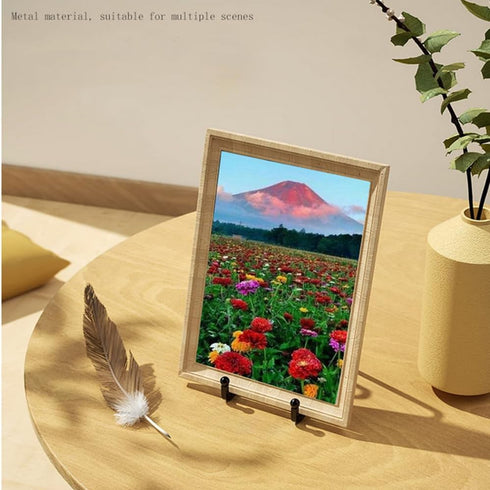 5 Pack 6 Inch Plate Stands for Display?Black Metal Iron Picture Frame Holders Stand?for Display Pictures? Photo Frames? Book? Decorative Plates? P...